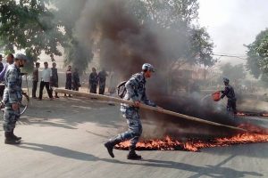 इनरुवाका विभिन्न स्थानमा मोर्चाको प्रर्दशन