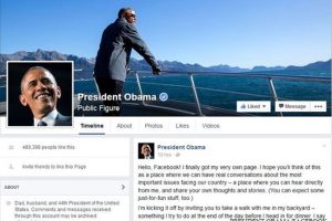 फेसबुकमा आए अमेरिकी राष्ट्रपति ओबामा