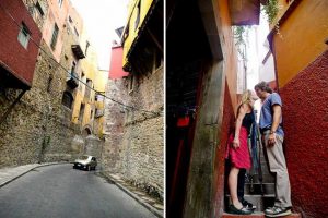 चुम्बनको गल्ली जहाँ, चुम्बन गर्नकै लागी जोडीहरु घण्टौँ लाईनमा आफ्नो पालो कुरिरहेका हुन्छन् …!!!