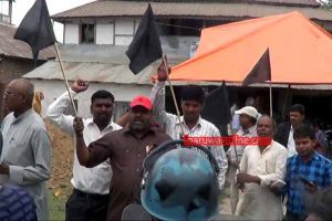 इनरुवामा उपप्रधान मंत्रीलाई मोर्चाले देखायो कालो झण्डा
