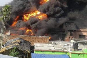 बाराको सिमरामा रहेको जगदम्वा स्टीलमा आगलागी