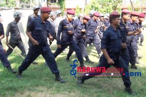 प्रहरीलाई भिड नियन्त्रण तालिम