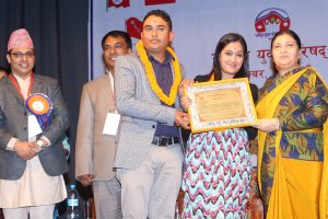 ‘राष्ट्रिय युवा प्रतिभा सम्मान’द्वारा सम्मानित धुर्मुस–सुन्तली फाउन्डेसन