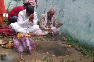 भोक्राहा नरसिंहमा काली मन्दिरको शिलान्यास