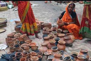 चौरचन नजिकिदै जादा माटाका भाँडाको बिक्री बढ्दैँ