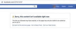 प्रधानमन्त्री कार्यालयको आधिकारीक फेसबुक पेज डिलिट