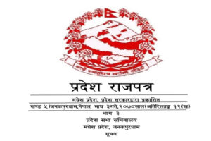मधेस प्रदेशले राजपत्रमा ‘चुच्चे नक्सा’ हालेर सच्चायो