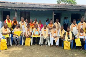 भगवतीका पूर्व विद्यार्थीद्वारा गुरु सम्मान