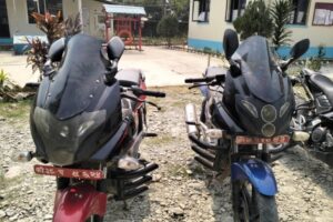 इटहरीबाट माेटरसाइकल चाेरेर फरार भएका २ जना उर्लावारीमा पक्राउ