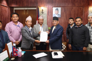 अयोजनाको सूची बोकेर सिंहदरबारमा मन्त्रालय चहार्दै मेयर हर्क साम्पाङ (फोटो फिचर)