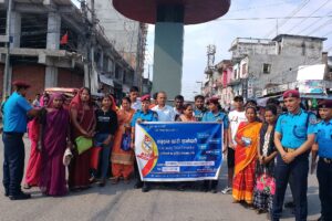 बाल संरक्षण तथा सुरक्षित समाजका लागि इनरुवामा र्याली