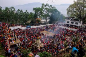 मातातीर्थ कुण्डमा भक्तजनको घुइँचो