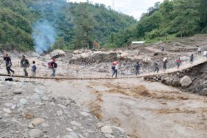 तीन साता बित्याे तर हेवाखोलामा जडान भएन ‘बेलिब्रिज’