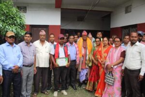 राज्यमन्त्री मेहतालाइ इनरुवामा सम्मान