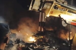 पड्काको झिल्कोले गर्दा आगलागीः प्रत्यक्षदर्शी