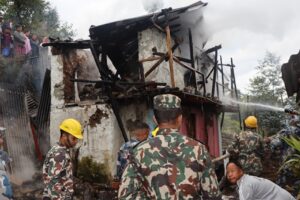 ताप्लेजुङकाे फुङ्लिङमा आगलागी , घर बाहेक ५ लाखकाे क्षती