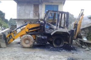 साेलुमा आठ महिना भित्र चारवटा स्काभेटरमा आगजनी : पाँच जना पक्राउ ,एकजना फरार