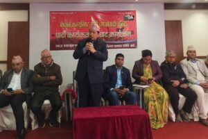 बाँके पुगेर गृहमन्त्री श्रेष्ठले भने –कुनै दबाबका अघि झुकिँदैन, देश लुट्नेलाई छाडिंदैन