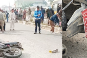 इनरुवा देखि वविया जाने क्रममा मोटरसाईकल दुर्घटना हुदा एकको मृत्यु